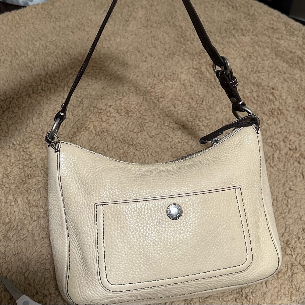Pre-owned Coach Vintage Womens Leather Shoulder Purse
